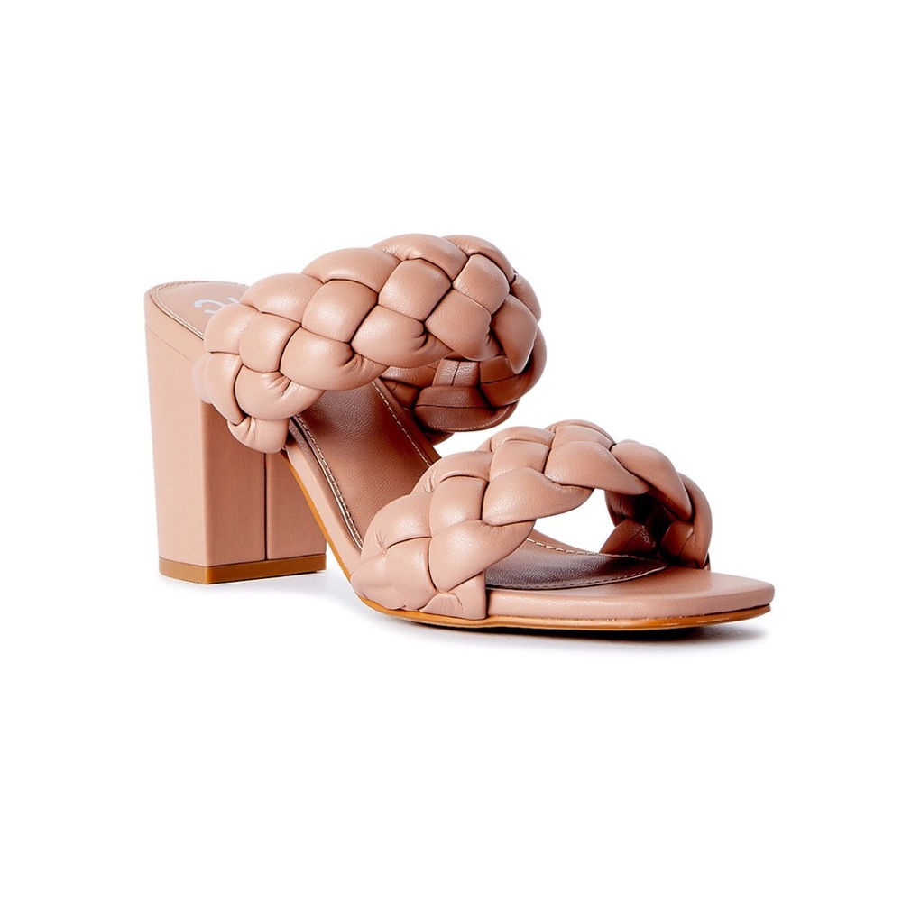 Madden NYC - Blush - Braided Chunky Heel - Women’s Shoes